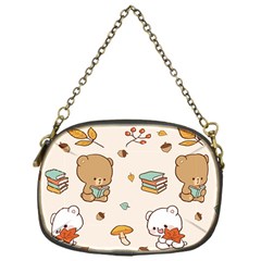 Bear Cartoon Background Pattern Seamless Animal Chain Purse (one Side) by Maspions