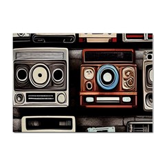 Retro Cameras Old Vintage Antique Technology Wallpaper Retrospective Sticker A4 (10 Pack) by Grandong