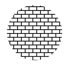 Bricks Wall Pattern Seamless Mini Round Pill Box by Maspions