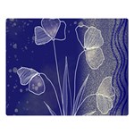 Flower Nature Abstract Art Two Sides Premium Plush Fleece Blanket (Large) 80 x60  Blanket Front