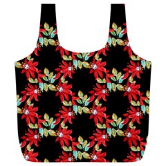 Floral Geometry Full Print Recycle Bag (xl) by Sparkle