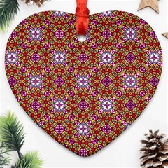 Illustrations Background Pattern Mandala Seamless Heart Ornament (two Sides) by Maspions