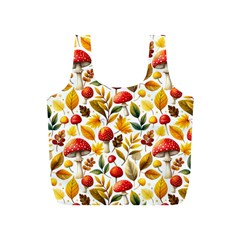 Mushroom Autumn Fall Full Print Recycle Bag (s) by Maspions