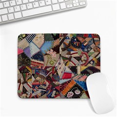 Background Embroidery Pattern Stitches Abstract Small Mousepad by Ket1n9