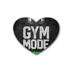 Gym Mode Rubber Heart Coaster (4 Pack) by Store67