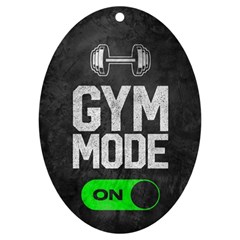 Gym Mode Uv Print Acrylic Ornament Oval by Store67