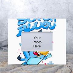 Super Bluey White Tabletop Photo Frame 4 x6  by avitendut