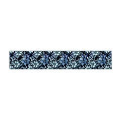 Blue Flowers 001 Premium Plush Fleece Scarf (mini) by DinkovaArt