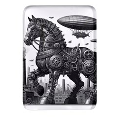 Steampunk Horse  Rectangular Glass Fridge Magnet (4 Pack) by CKArtCreations