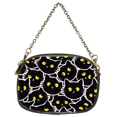 Cat Pattern Pet Drawing Eyes Chain Purse (two Sides) by Maspions