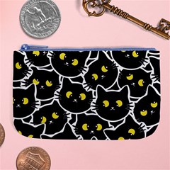 Cat Pattern Pet Drawing Eyes Large Coin Purse by Maspions