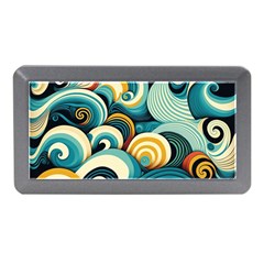 Wave Waves Ocean Sea Abstract Whimsical Memory Card Reader (mini) by Maspions