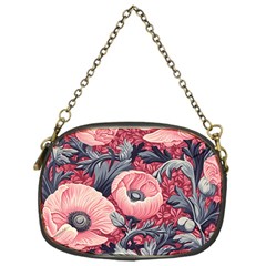 Vintage Floral Poppies Chain Purse (one Side) by Grandong