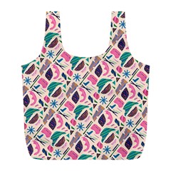 Multi Colour Pattern Full Print Recycle Bag (l) by designsbymallika