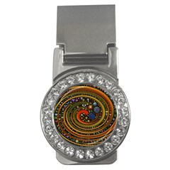 Swirl Vortex Emoji Cyclone Motion Art Money Clips (cz)  by Paksenen