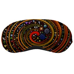 Swirl Vortex Emoji Cyclone Motion Art Sleep Mask by Paksenen