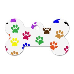 Pawprints Paw Prints Paw Animal Dog Tag Bone (two Sides) by Apen