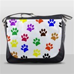 Pawprints Paw Prints Paw Animal Messenger Bag Front