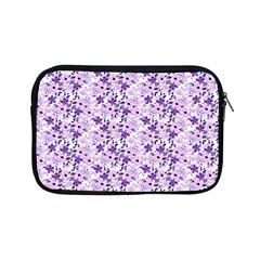 Purple Flowers 001 Apple Ipad Mini Zipper Cases by DinkovaArt