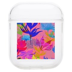 Pink And Blue Floral Soft Tpu Airpods 1/2 Case by Sparkle