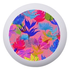 Pink And Blue Floral Dento Box With Mirror by Sparkle