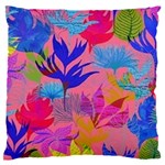 Pink And Blue Floral 16  Baby Flannel Cushion Case (Two Sides) Back