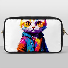 Wild Cat Toiletries Bag (one Side) by Sosodesigns19