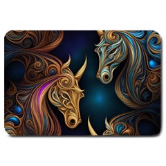 Pattern With Horses Large Doormat by 2607694a