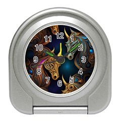 Pattern With Horses Travel Alarm Clock by 2607694a