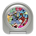 Graffiti Monster Street Theme Travel Alarm Clock Front