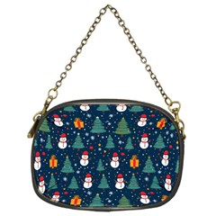 Snow Snowman Tree Christmas Tree Chain Purse (two Sides) by Ravend