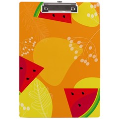 Watermelon Flower A4 Acrylic Clipboard by Bedest