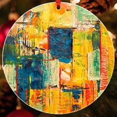 Wall Art Uv Print Acrylic Ornament Round by Azkajaya