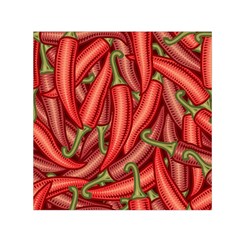 Seamless-chili-pepper-pattern Square Satin Scarf (30  X 30 ) by Ket1n9