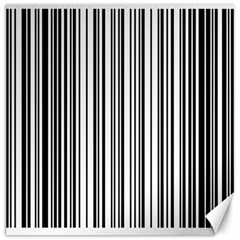 Barcode Pattern Canvas 20  X 20  by Ket1n9