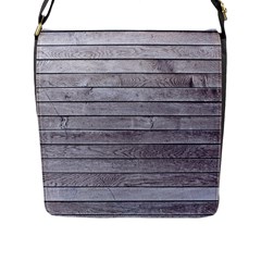 Wood Wooden Wall Wooden Boards Wall Boards Wall Flap Closure Messenger Bag (l) by Azkajaya