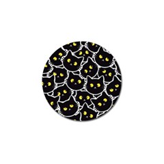 Cat Pattern Pet Drawing Eyes Golf Ball Marker by Loisa77