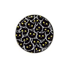 Cat Pattern Pet Drawing Eyes Hat Clip Ball Marker by Loisa77