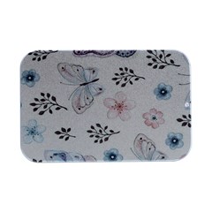 Butterflies Cute Flower Pastel Pattern Open Lid Metal Box (silver)   by Loisa77