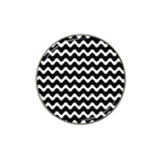 Wave-black White Hat Clip Ball Marker by kyorashop23