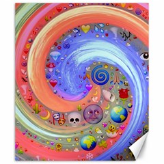 Swirl Vortex Emoji Cyclone Motion Canvas 20  X 24  by Paksenen