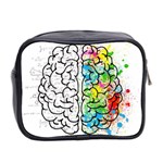 Brain Mind Psychology Idea Drawing Mini Toiletries Bag (Two Sides) Back