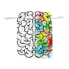 Brain Mind Psychology Idea Drawing Lightweight Drawstring Pouch (l) by Loisa77