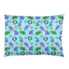 Sea Ocean Sealife Turtle Jellyfish Pillow Case by Loisa77