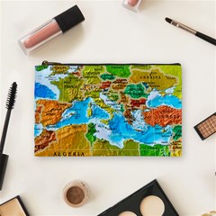 World Map Cosmetic Bag (medium) by Ket1n9