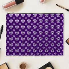 White Pentacle And Purple Pattern Cosmetic Bag (xl) by cheekywitch