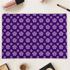 White Pentacle And Purple Pattern Cosmetic Bag (xxl) by cheekywitch