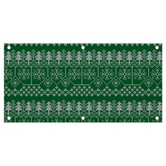 Christmas Knit Digital Banner And Sign 4  X 2  by Mariart