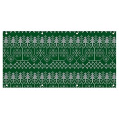 Christmas Knit Digital Banner And Sign 8  X 4  by Mariart