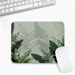 Banana Leaf Plant Pattern Small Mousepad by anzea